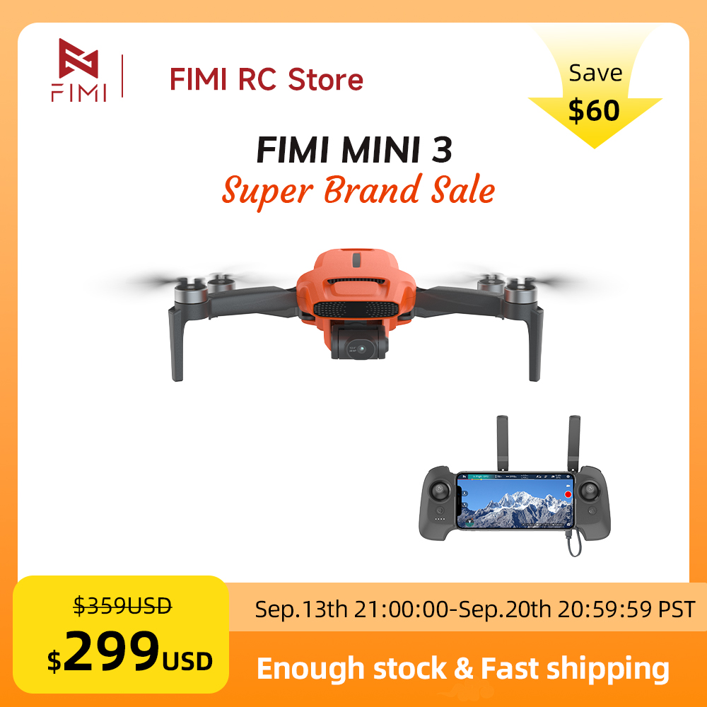 FIMI MINI 3 Camere Drone 4K 60 - Drone Gimbal 3 Axis 评论和价格