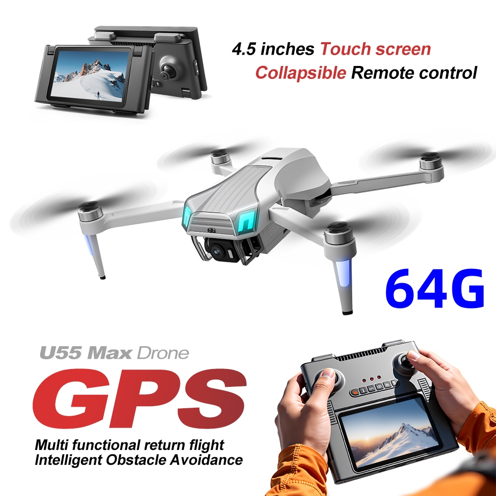 NCZOBOE U55 RC Drone HD Dual C - Drone Gimbal 2 Axis 评论和价格