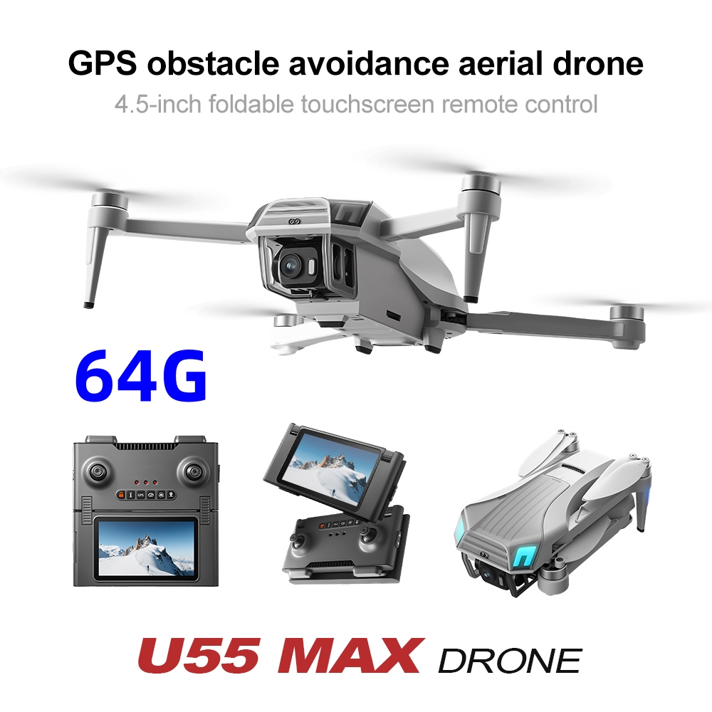 NCZOBOE U55 RC Drone HD Dual C - Drone Gimbal 2 Axis 评论和价格